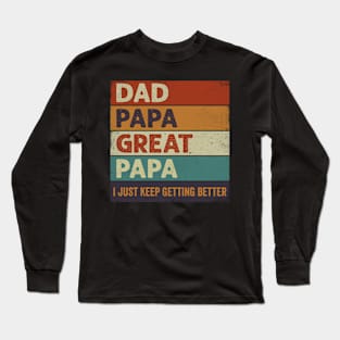 Promoted To Great Papa Long Sleeve T-Shirt